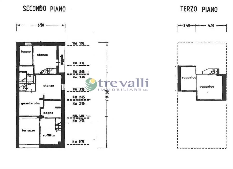 planimetria secondo e terzo piano 