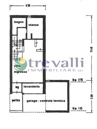 planimetria piano terra e ammezzato 
