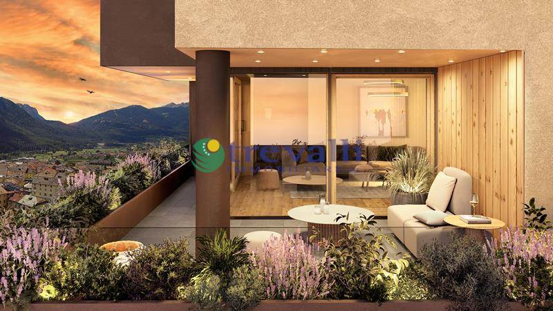 Appartamento con giardino ad est di nuova realizzazione a Malè, Borgo Val di Sole